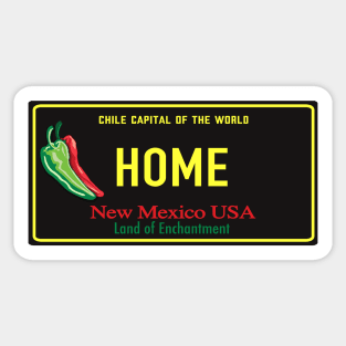 Home: the Chile Capital of the World Sticker